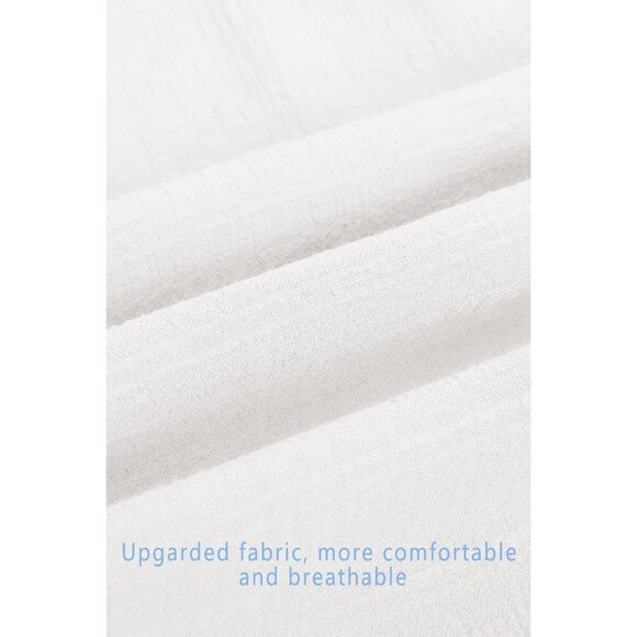 Women's Maternity Maxi Dress Boho Short Sleeve V Neck Tie Tiered Summer - Picture 6 of 6